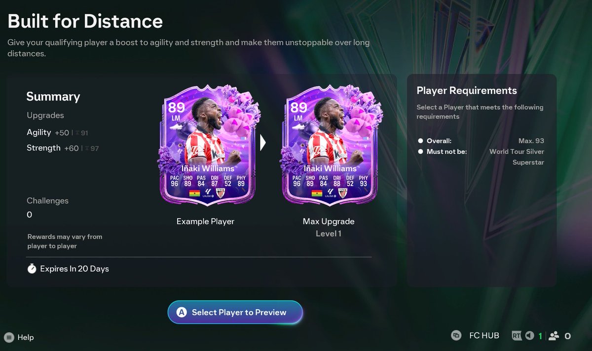 FIFA22_INFO's tweet photo. 🚨 New Evolution SBC is LIVE

• ✅ +50 Agility 
• ✅ +60 Strength 
• ✅ Makes players lengthy 

88 rated squad is needed ✅ https://t.co/0jSXp0fLpQ