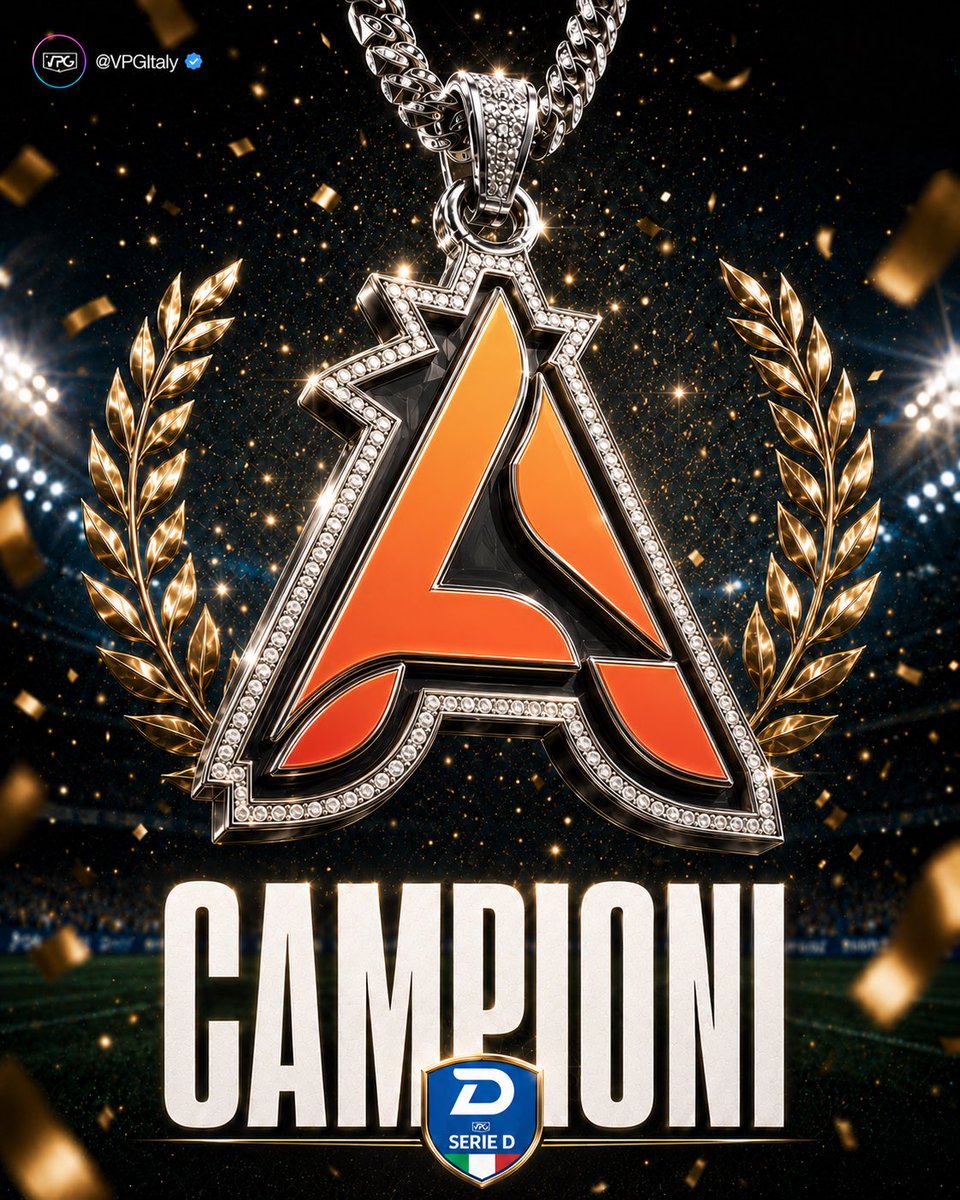 VPGItaly's tweet photo. 🏆 C H A M P I O N S 🏆

🇮🇹 @Athena_EAFC
🥇 VINCITORI DI @VPGItaly Serie D2! 🇮🇹

💰 $300

📊 Season Stats:
Partite Giocate: 38
Vittorie: 26
Pareggi: 7
Sconfitte: 5

⚽️ Team Record:
Vittorie: 27
Pareggi: 7
Sconfitte: 6

👥 @VPGItaly Serie D2 Winners 👇
@tizz_11x ©️
@CxriiVernaa 
@ForzaMerda10880
@QLF_sxmo
@DVicyo8790
#XYMURIO
@xAntoo__
@alebiaginii
@Giackk___
@Francesco116899
@yGabrx26_
@Andree7x_
@RaZoR_Matty ©️
@AKD88
@BrendonACM
@yngAbbx_

💻 Team: https://t.co/FS2JOeBoZs

#FC26 #Clubs #EAFC #VPG
#WhereTheChampionsPlay