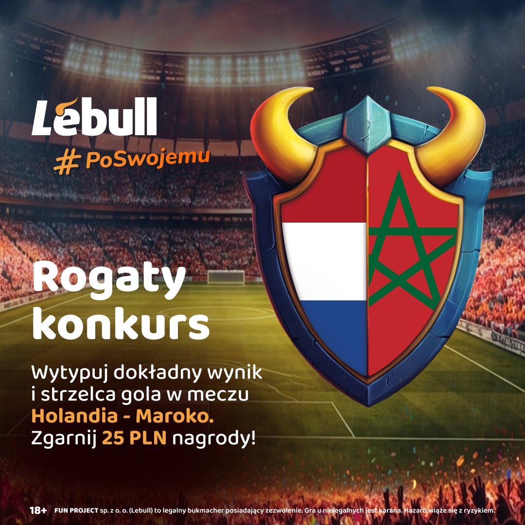 LebullPl's tweet photo. Mundialowy #KONKURS !

1. Podaj dokładny wynik (w regulaminowym czasie bez dogrywki) oraz strzelca w meczu Meksyk - Anglia!
2. Zaobserwuj @LebullPl, polub♥️ i podaj dalej ten post.
3 najszybsze, poprawne typy = 25 PLN nagrody!

Typować można do 06.07. do godz. 02:00
Reg.: https://t.co/pxMjG6rHuP

#fifaworldcup #MEXENG