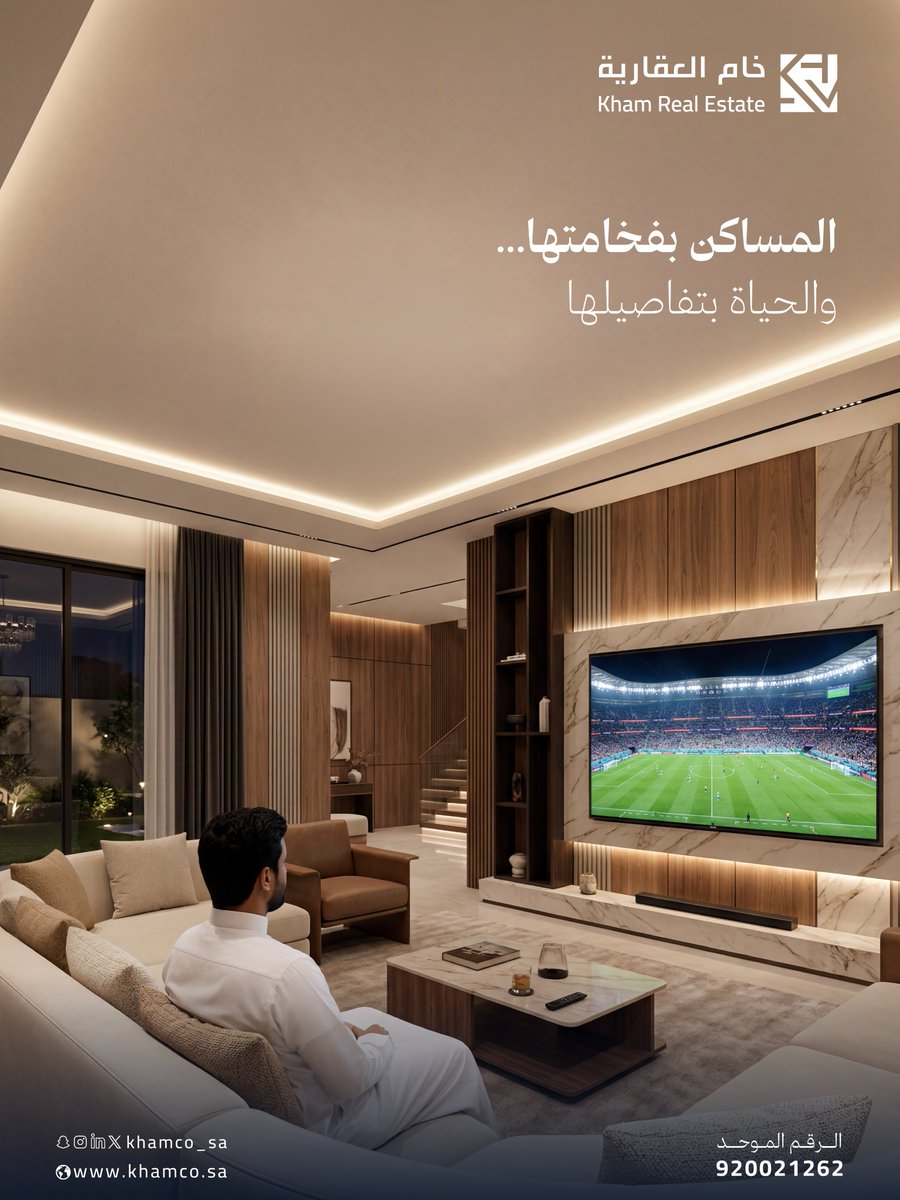 khamco_sa's tweet photo. في خام، نؤمن أن المنزل ليس مجرد مساحة للسكن، بل مساحة تُعاش فيها أجمل اللحظات وتُصنع فيها الذكريات التي تستحقها.

#فلل #عقار #عقارات https://t.co/0CsMq6Fe8j