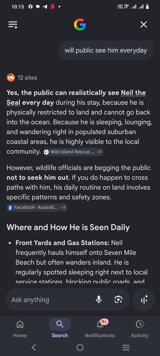 kritiSundur's tweet photo. For anyone hunting for the next animal runner.....

$Neil the Seal will stay on land for another one month before he goes back to ocean. 

He will be terrorizing the locals and destroying infrastructure for a whole month 😂

And yes unlimited viral content in that period https://t.co/neIykZ5bzs