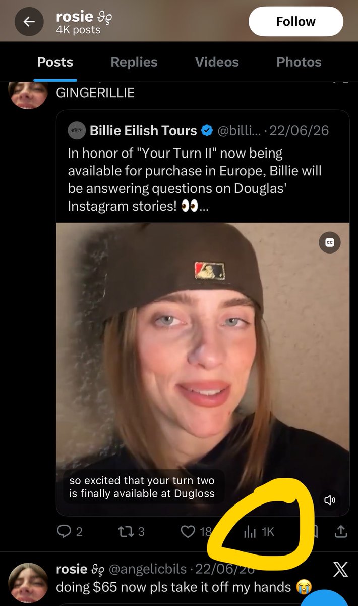 Vectra7c's tweet photo. @angelicbils Where 1k and where 1m
#Loser 
And you whole feed is Taylor swift
Bitch get a life https://t.co/1SByFJBjdD