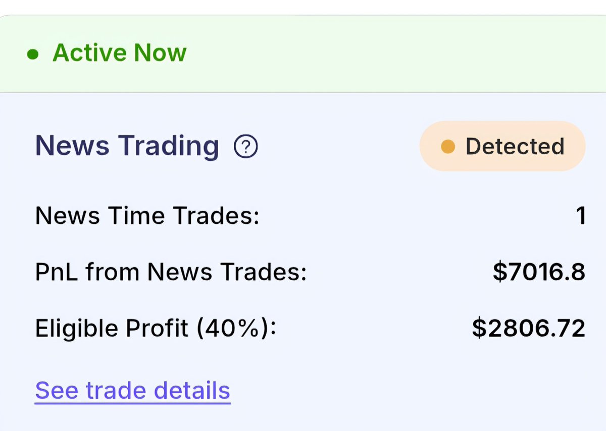 aBoutTiku's tweet photo. ONE CANDLE CHANGED A $7,000 PAYDAY INTO $2,800... 🥲📉

Last week was almost perfect... until Thursday.

I'd waited over a week for my setup. Everything aligned exactly as planned, and my target was a $7,000 TP.

my trade was floating at almost $6K before the news sent it straight to my $7K TP.

The painful part?
Unfortunately, on a FundedNext funded account, hitting TP during high impact news meant I was only eligible for 40% of the profit.

$7,000 → $2,800. 💔😭😭

The silver lining? 
The same analysis also helped me pass my new $50K challenge phase. 🎉✨

Sometimes you earn. Sometimes you learn. Last week, I got both.