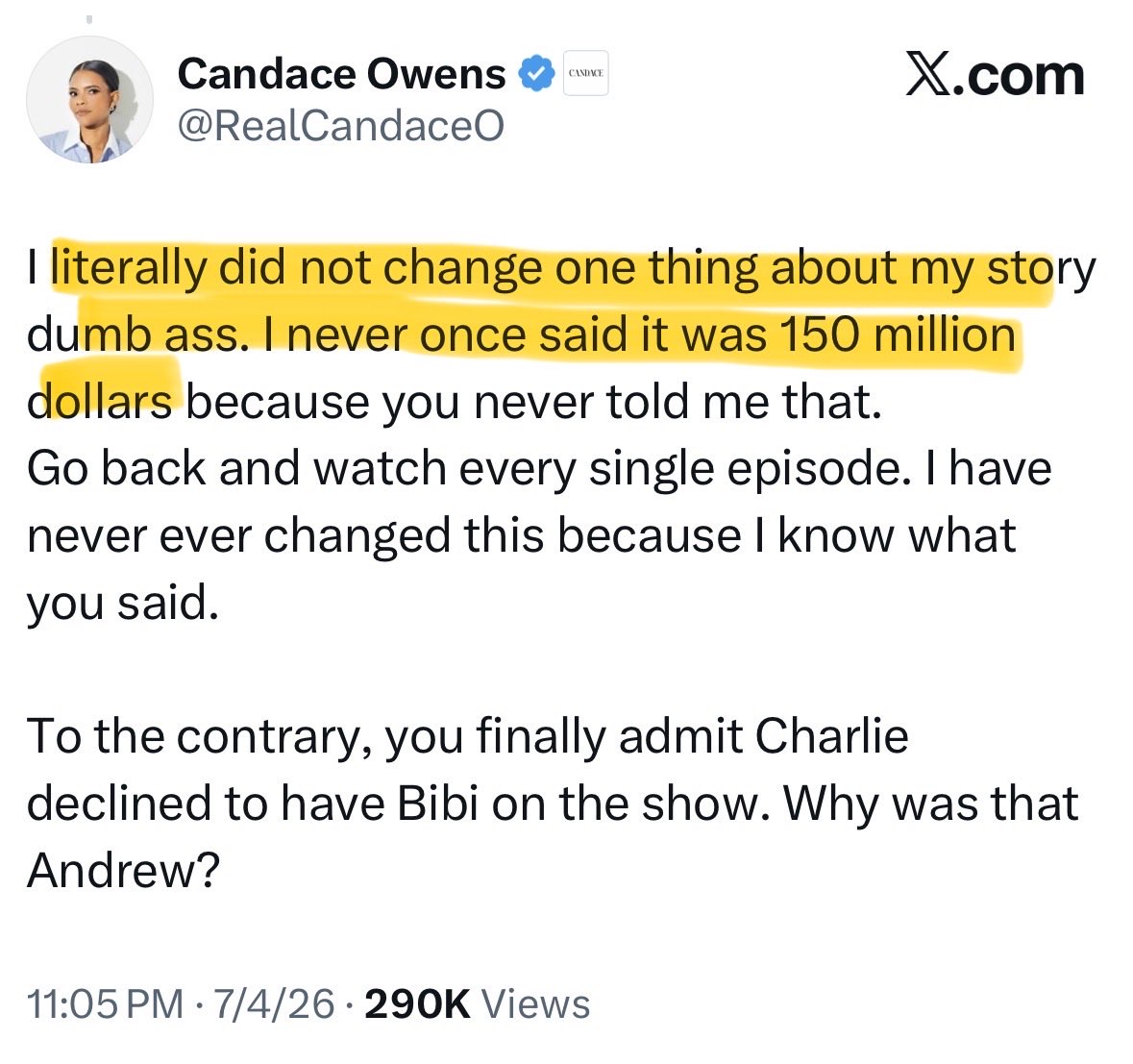 AndrewKolvet's tweet photo. Don’t blame me for the fact that you’ve told so many lies for so long that you can’t keep track of them all. https://t.co/cEXwmuUFfx