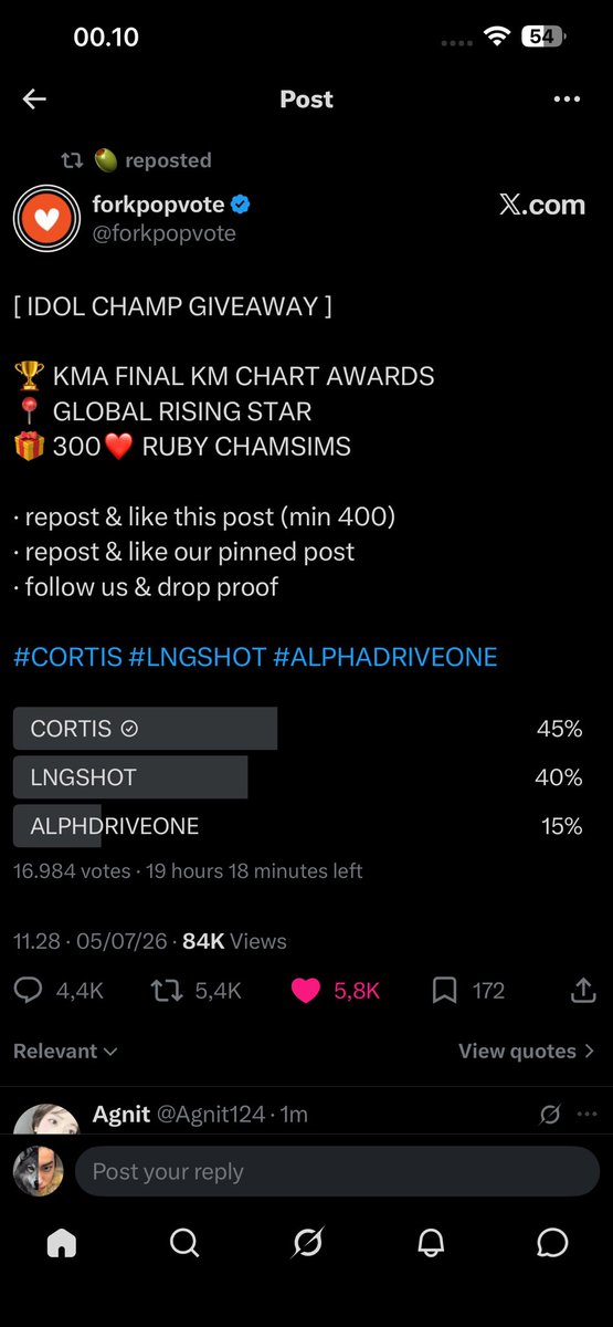 cortingitism's tweet photo. @forkpopvote @yeogioseanview #CORTIS https://t.co/N4VUppzNLg