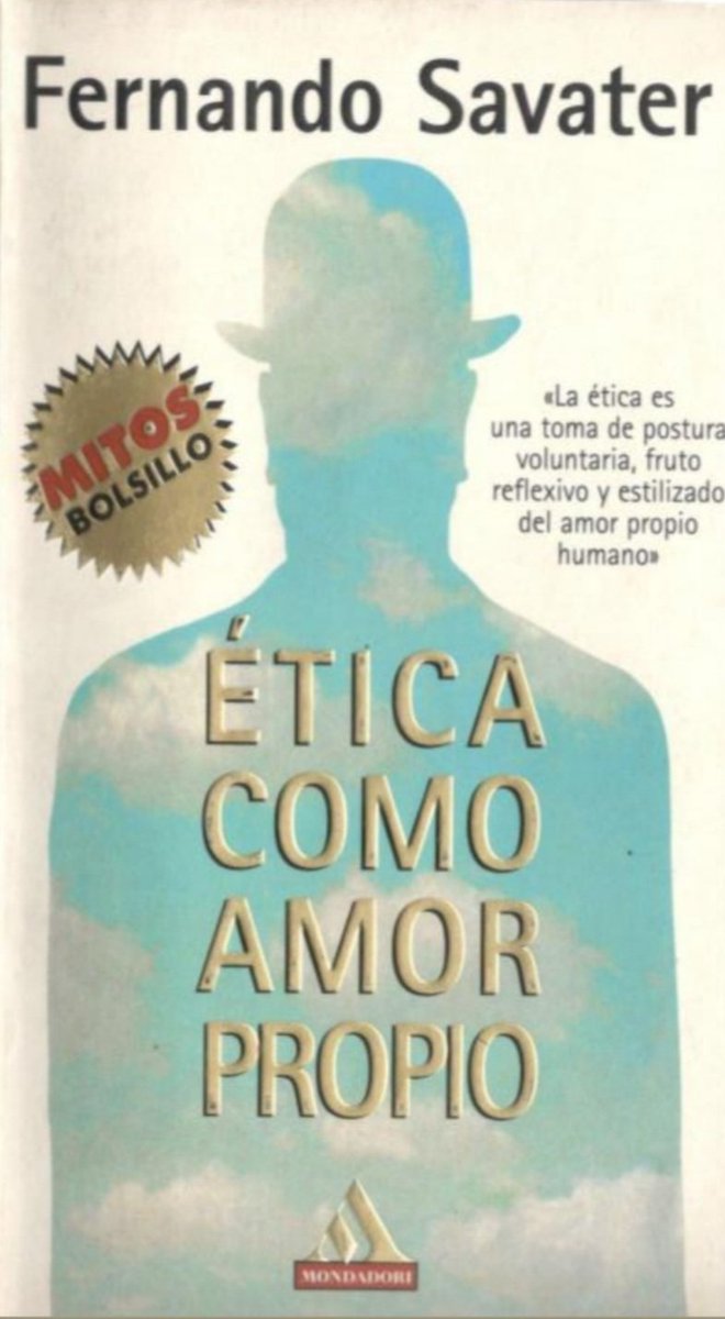 librosycultura7's tweet photo. Ética como amor propio.

Autor: Fernando Savater
Temática: Filosofía
Editorial: Grijalbo Mondadori
Link: https://t.co/xWGs4g4hue
Apóyanos en: https://t.co/7OUkfIqg0t https://t.co/EgGklGsYD8