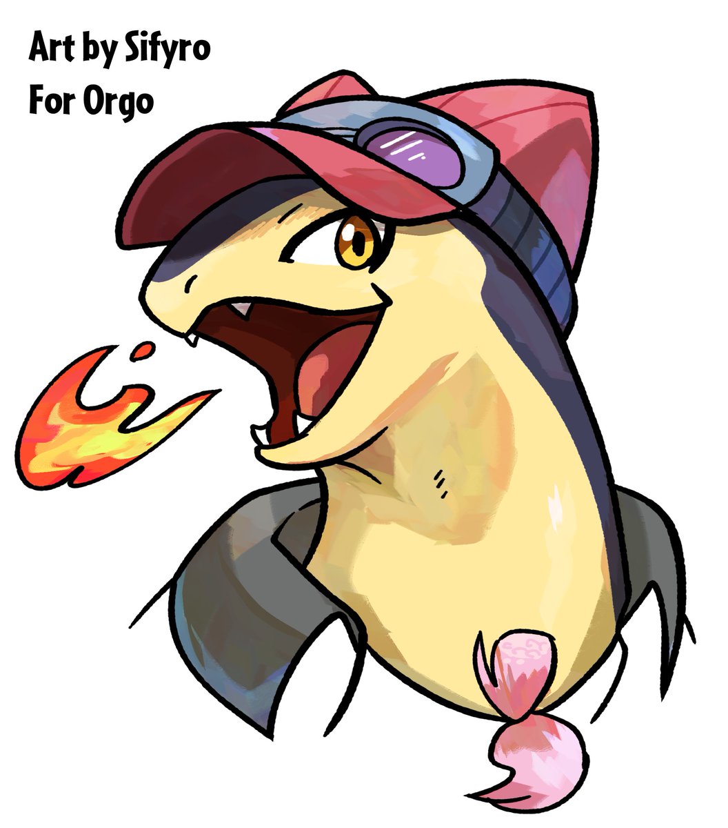 sifyro's tweet photo. I drew Orgo's Typhlosion during yesterday stream https://t.co/5LtkLhExRd