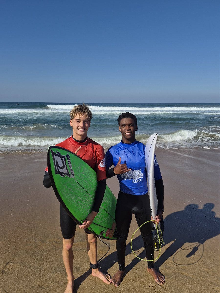 the_surfer_kids's tweet photo. Super proud of Inam for making it through both of his heats today! 🌊👏

He's earned his spot in the U16 Boys Quarter Finals after showing incredible grit and determination in today's challenging conditions.

Wishing him the very best of luck for tomorrow 💙🏄‍♂️🙌

📸 @SASurfing https://t.co/zT380u0FEk
