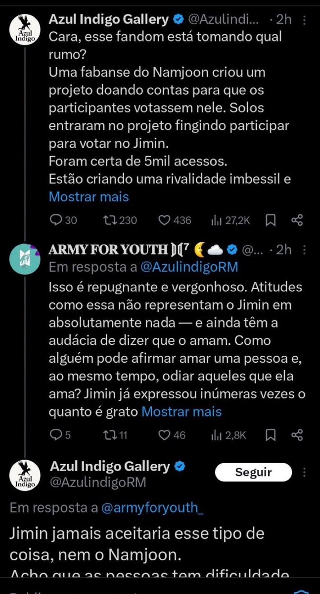 sweetjimnie's tweet photo. Azulindigo ao lado da armyforyounth espalharam desinformações de anti que atraiu um puta hate pro jm (e consequentemente pro rm tbm), baseado somente em acusações com 0 provas pq o único intuito era começar hate train no jm, e deu muito certo com ajuda delas. https://t.co/iY6aeNnNbu