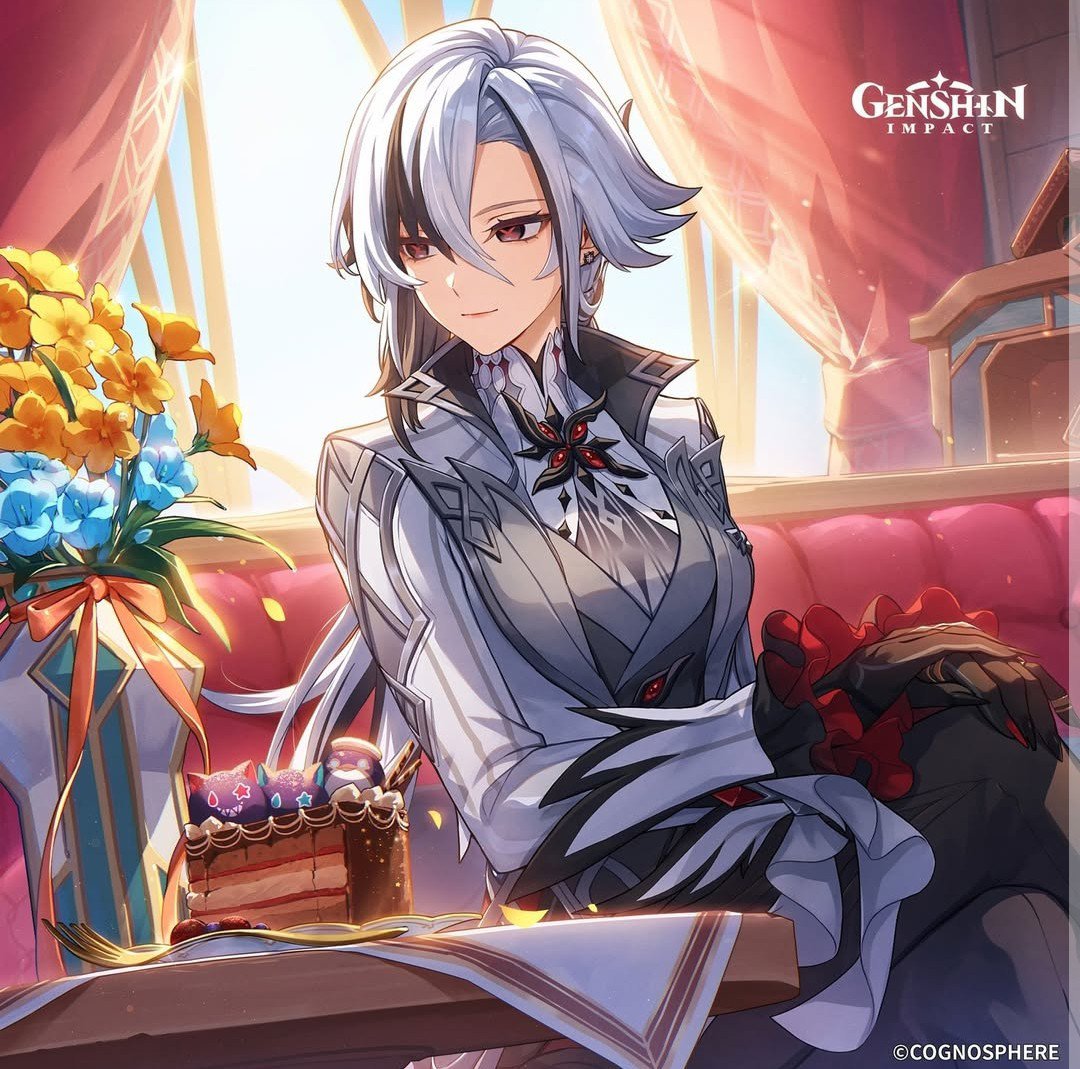 WinterSilph's tweet photo. Pertama : 
Kukii, lama bgt ini dia gue pake sampe AR gede 😂

Sekarang :
Arle, char paling efisien dan definisi independen women sesungguhnya wkwk
Damage sakit, gameplay gampang, bisa nge-heal sendiri lg 🥲 https://t.co/qubVQ6uc4V