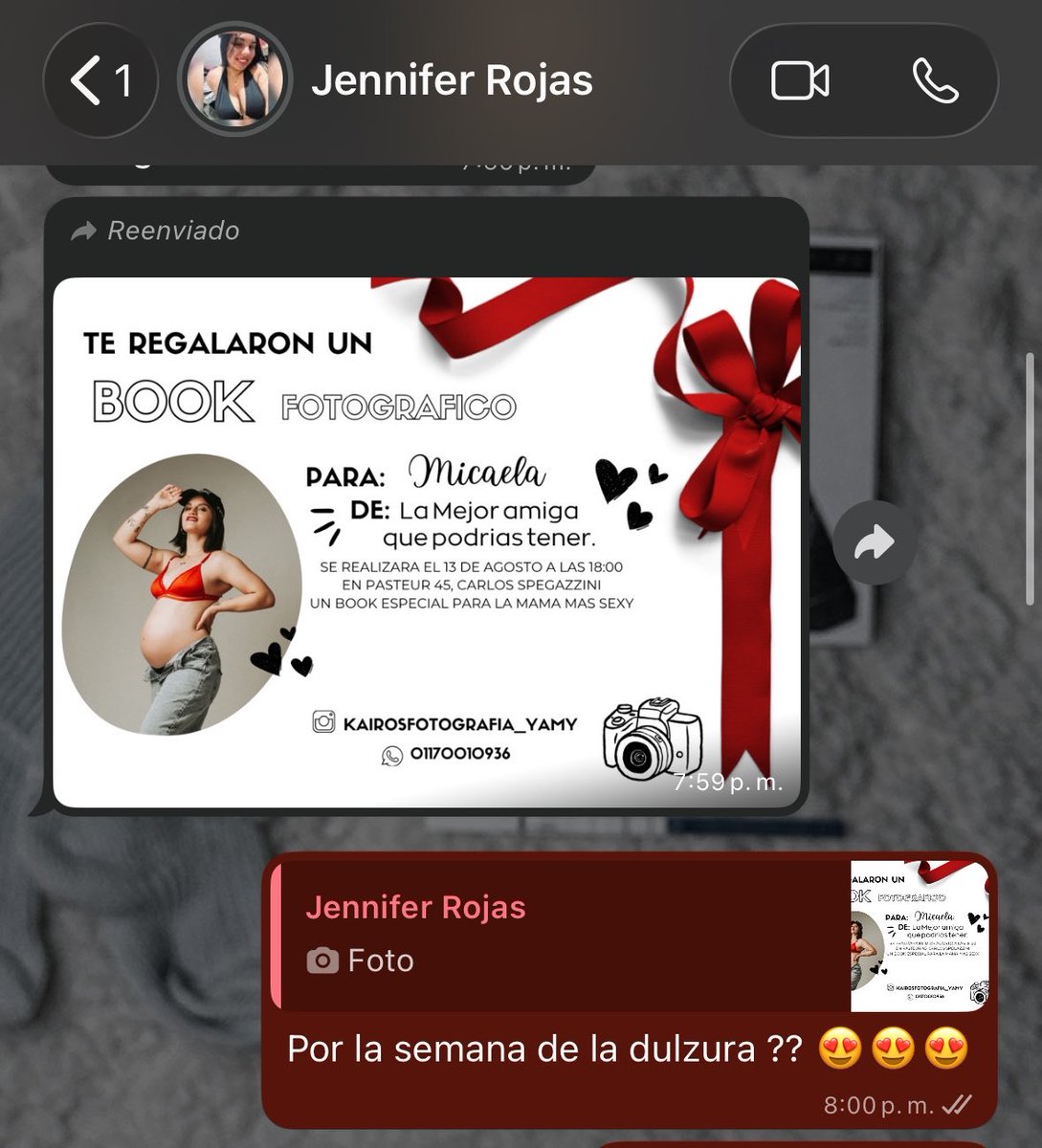 M1caela09's tweet photo. Como no voy a presumir la mejor amiga que tengo ? está en todos los detalles siempre . 
Te amo y sé que mi bebé te va amar de la misma manera que yo 🩷 https://t.co/3dT9zPhRve