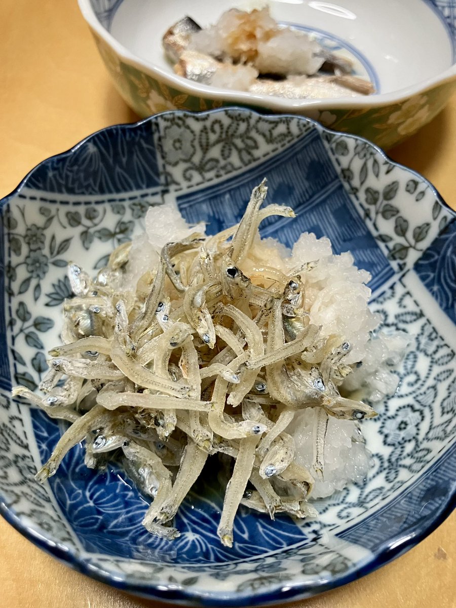 taka3_75's tweet photo. ジャコおろしとオイルサーディン https://t.co/zgJtqA4uEv