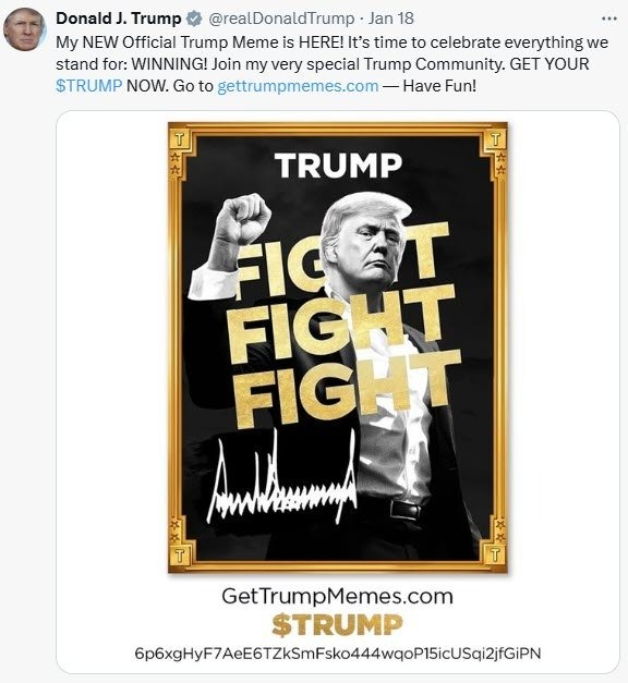 MarioNawfal's tweet photo. 🇺🇸 Nearly 1 MILLION Trump supporters lost $3.81 BILLION on $TRUMP memecoin

According to Nansen, 988,905 wallets are down, roughly 2 out of every 3 buyers. The coin is down 97% from its $75 peak, now ~$1.76. 

Meanwhile, President Trump personally pocketed $636 million from the venture as part of a $2.2B+ business haul in 2025. He promoted it heavily on Truth Social while collecting trading fees regardless of direction. 

Early sophisticated traders (under 500k wallets) grabbed ~$4B in profits. Retail holders ate the losses. 

His World Liberty Financial coin ($WLFI) tells a similar story, down 82%, with Trump & family still banking hundreds of millions via direct sales and UAE investment.

Classic memecoin dynamics: Hype → Pump → Dump. Trump turned skepticism into a profit machine. Supporters who “bought the vision” are left holding the bag. 

Is this “winning”… or just another high-stakes grift dressed as investment opportunity? 

Source: NY Times / Writer: Jamie
