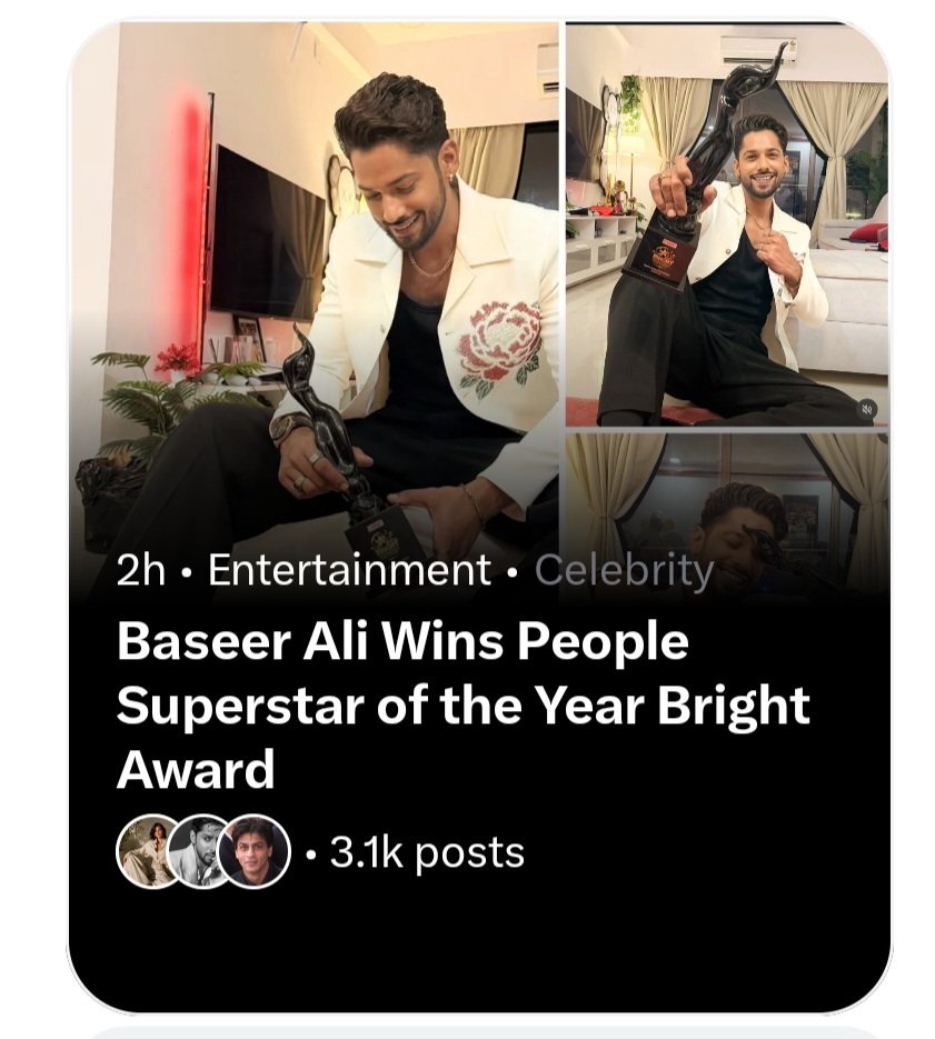 alwaysbehappy77's tweet photo. Trending now 💕
Announced today formally 
And here we are with news and trend 
Loyal Squad For a reason 🥹

#BaseerAli https://t.co/9lsOpiKZHq