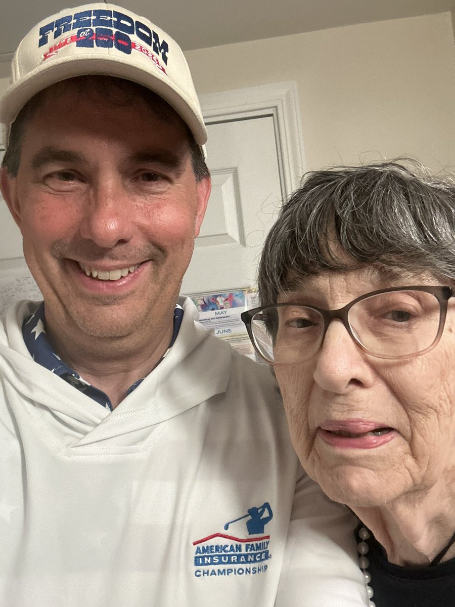 ScottWalker's tweet photo. It was great celebrating the 250th this weekend with mom. I celebrated the bicentennial with her in 1976 - when I was a kid. 🇺🇸 https://t.co/GeGJ81MPP3
