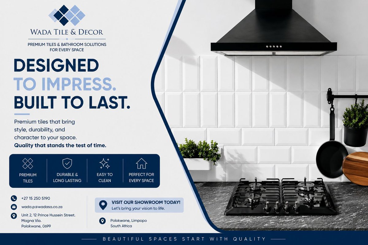 wadatiledecor's tweet photo. Designed to Impress. Built to Last. 🏡✨
Transform your kitchen with premium tiles that combine modern style, exceptional durability, and effortless maintenance. At WADA Tile &amp; Decor, we offer high-quality wall and floor tiles that elevate every space #PremiumTiles #WallTiles https://t.co/5iDmu6F1Up
