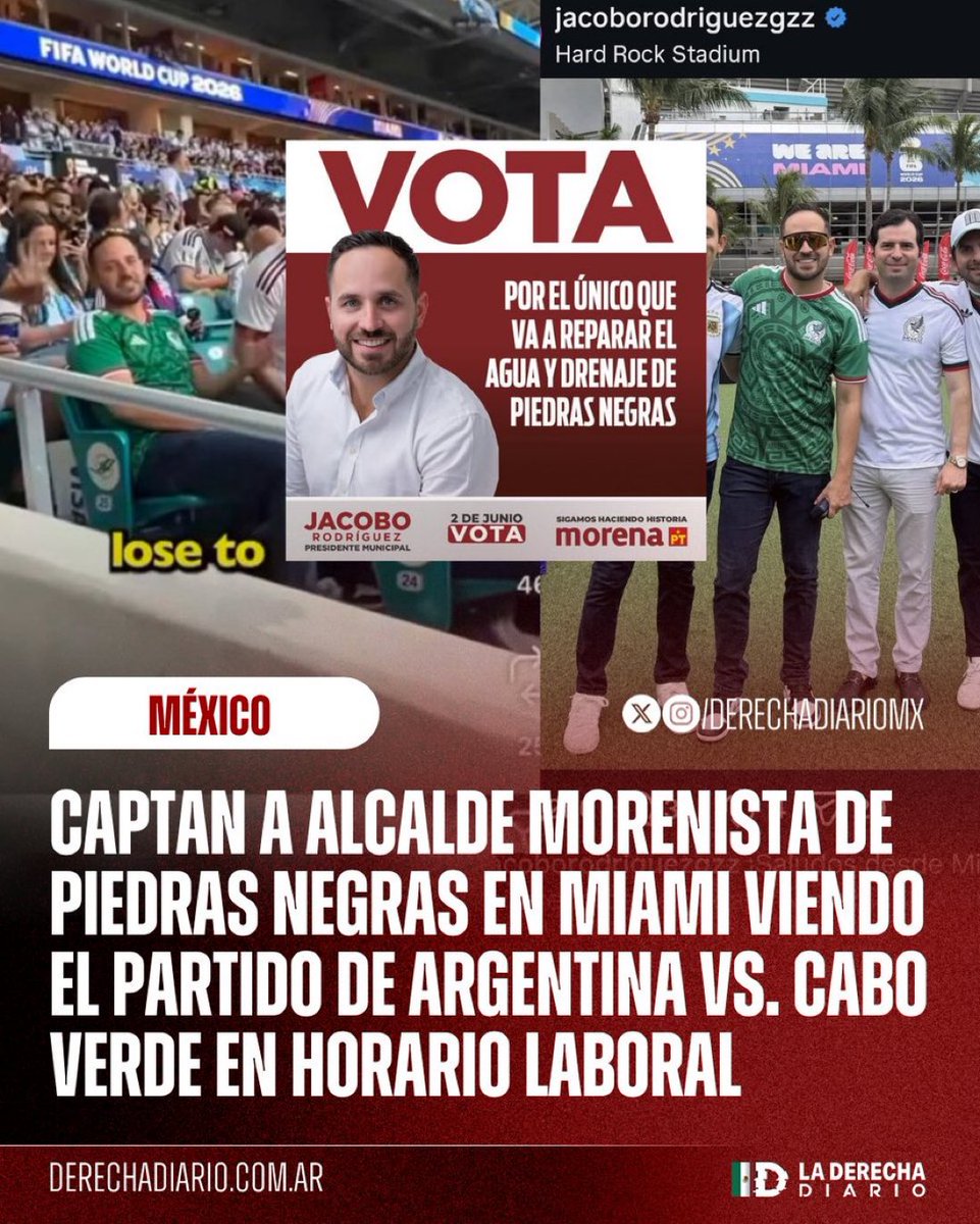 pedroferriz3's tweet photo. El alcalde de Piedras Negras, Coahuila, tierra, que vio naciera mi abuelo

El alcalde que no se quiso hacer el antidoping

El alcalde ratero

En el mundial de fútbol, en contra de las órdenes de la presidenta de austeridad https://t.co/LhgxQkoWMT