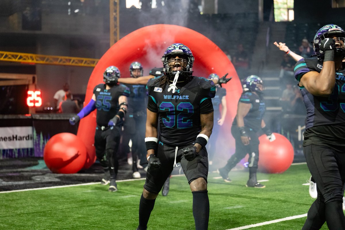 wolfpackaf1's tweet photo. Last regular season home game in the books. 

Focused on finishing strong and a playoff push!!!

@af1football https://t.co/WdN935eYzF