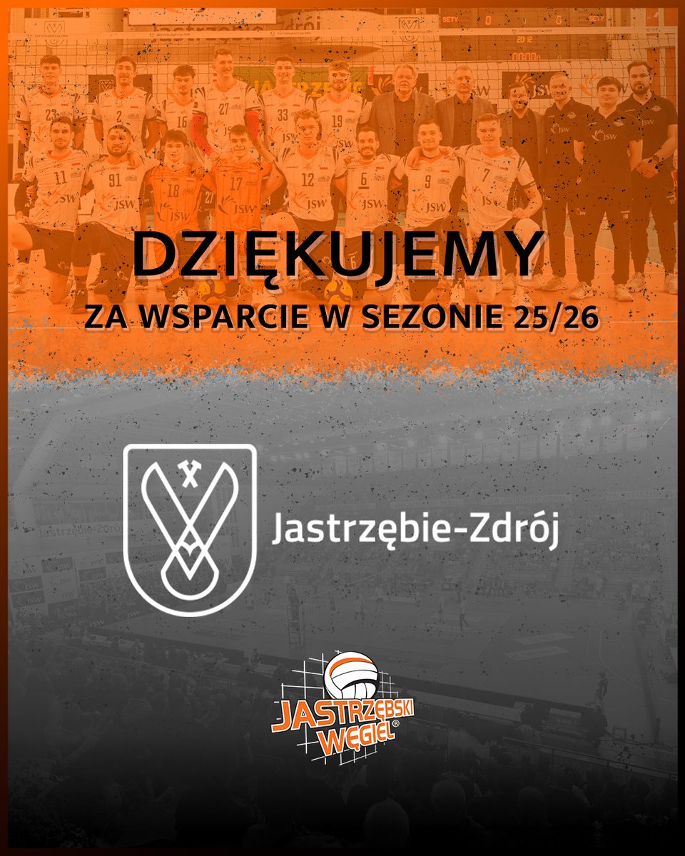 KlubJW's tweet photo. Dziękujemy władzom @JastrzebieZdr za wsparcie udzielone nam w sezonie 2025/26 oraz za stworzenie świetnych warunków do funkcjonowania poprzez możliwość korzystania z hali.

Przez lata stworzyliśmy coś znacznie większego niż sportowe osiągnięcia – budowaliśmy siłę i renomę Miasta. https://t.co/wBebSBo9NV
