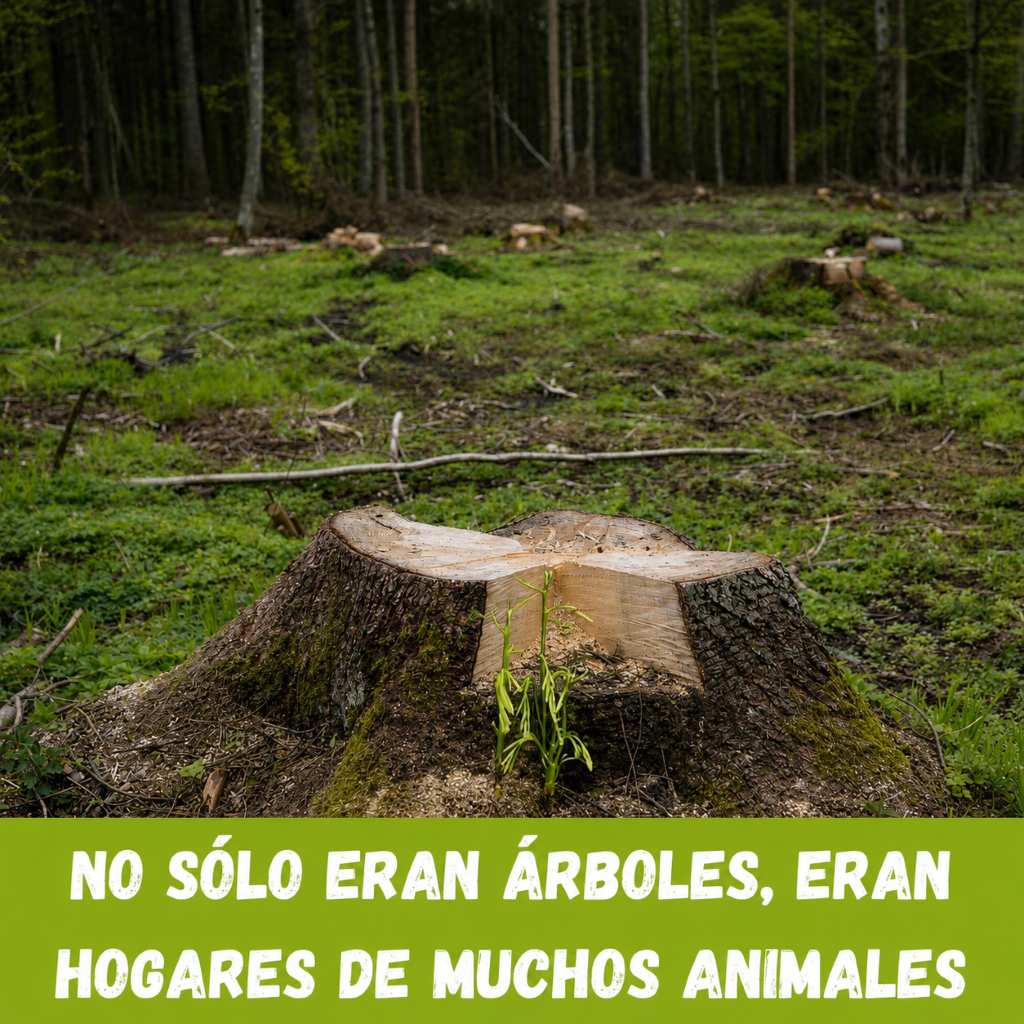 EcoInventos's tweet photo. 🌍 ¡Cada árbol cuenta! Detrás de cada tronco talado hay un ecosistema que desaparece. 🌱 https://t.co/Xs69QgGnKn