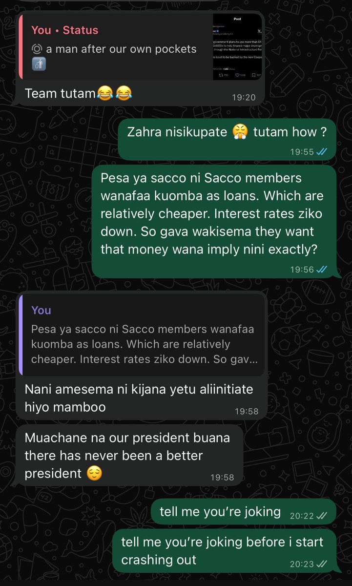 JoDuzzit's tweet photo. ‘tell me you’re joking’ 🥲juu siamini 

huku nje fr mnasema tutam ? https://t.co/soQbMZpy59