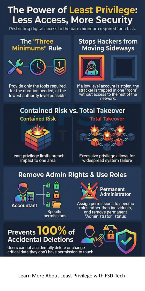 hycoartgraphics's tweet photo. Day 20/30 ๐ Today I learned the Principle of Least Privilege (PoLP): users should only have the access they needโnothing more. Limiting permissions reduces security risks and protects sensitive data. #HajimeCohort #TsAcademy #30DayLearningTechChallenge #CyberSecurity https://t.co/tYL1dviSn9