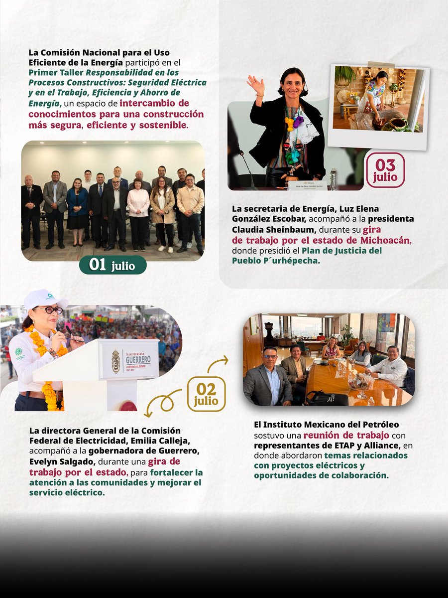 SENER_mx's tweet photo. 📢 #Entérate, estas son las #NoticiasConEnergía 📰 ⚡️ de la semana. https://t.co/4XhL9IUgiB
