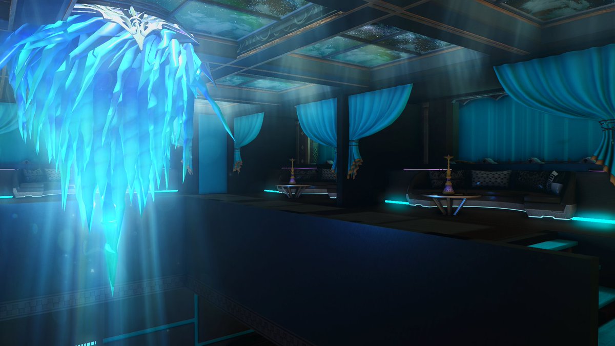 ShiyumeTTV's tweet photo. My New Hookah Bar design! You can join my Housing discord to see new designs!https://t.co/ICrbCMQ9W5
#ffxivhousing #ffxiv #ffxivvenues #ffxivhousingdesigns https://t.co/RxZvw0GpHv