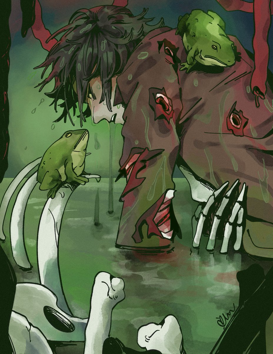 Karekull's tweet photo. I drew that one guy I like playing in #deadlock https://t.co/eZ6KWlN6CP