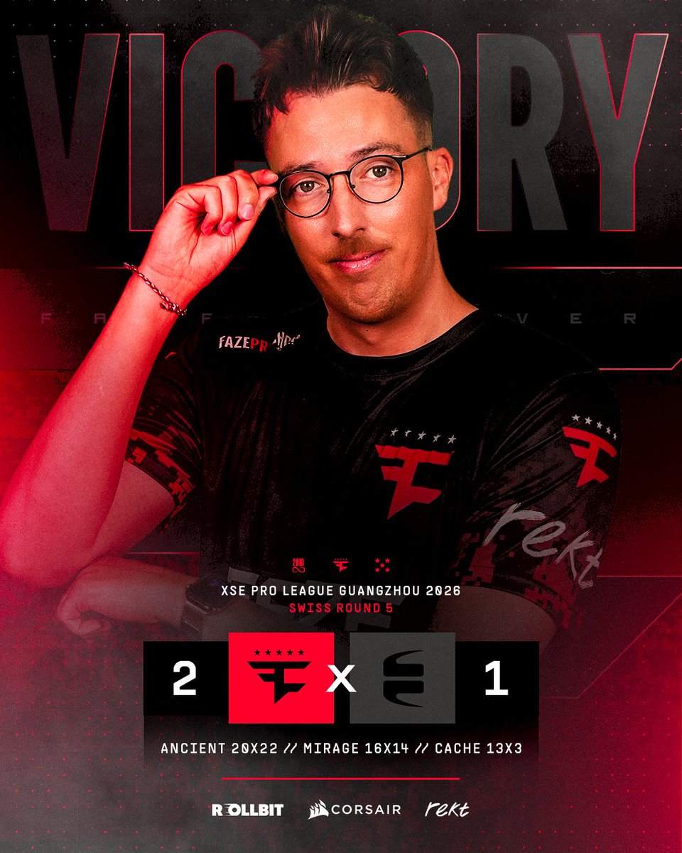 FaZeEsports's tweet photo. PLAYOFF BOUND IN GUANGZHOU! https://t.co/OVr7hBOr9p