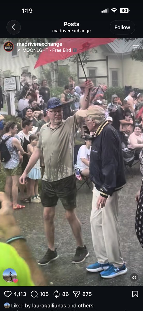 rightvermont's tweet photo. Several left leaning, America-hating scum, along with other certified bigots and racist from Warren, Vermont play in the rain on July 4

@ValleyReporter https://t.co/NVKPAMD7qA