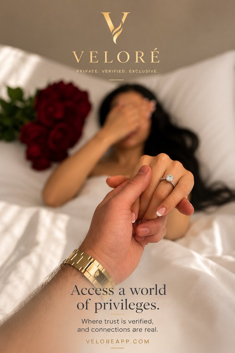Veloreapp's tweet photo. Not every destination is for everyone.
Neither is every connection.
Veloré keeps it that way.
#Velore #PrivateAccess #LuxuryLifestyle #VerifiedMembers #ExclusiveDating https://t.co/phFaoWmAG3
