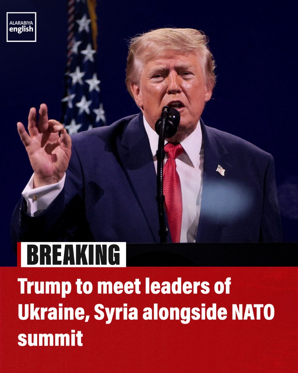 US President Donald Trump will meet with Ukrainian President Volodymyr Zelenskyy and Syrian President Ahmed al-Sharaa on the sidelines of the NATO summit in Turkey this week, the White House says.