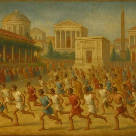 Daily_Hist01's tweet photo. ON THIS DAY IN ROME: In the traditional Roman calendar, July 5th was the date of the Poplifugia (literally, "the flight of the people"). It was one of the strangest and most archaic festivals on the Roman calendar.

🏺 According to the historian Varro, the festival commemorated a moment of absolute panic shortly after Rome was sacked by the Gauls (around 390 BCE). Seeing Rome devastated and vulnerable, neighboring Latin cities like Ficuleae and Fidenae suddenly took up arms and marched on the city.

🏺 The Roman populace panicked and fled in mass confusion before regrouping, counter-attacking, and securing a desperate victory.

🏺 To remember this, every July 5th, the Romans would stage a ritualized commotion, shouting out traditional, common names in a chaotic frenzy to simulate the day the city almost dissolved in panic.