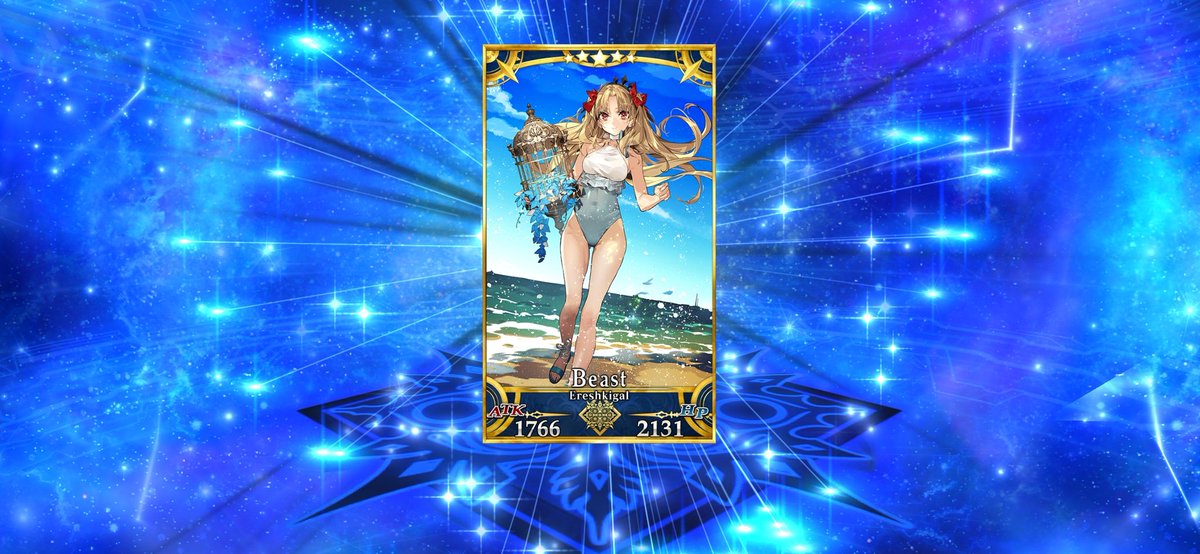 weeb_alter's tweet photo. After a 12hr maintenance, I was finally able roll and got her in 24 rolls in the end. Not the best record, but I'm still happy. ^^ (Summon animation still slaps) #FateGOUSA #FGO https://t.co/Blq49HIi3z