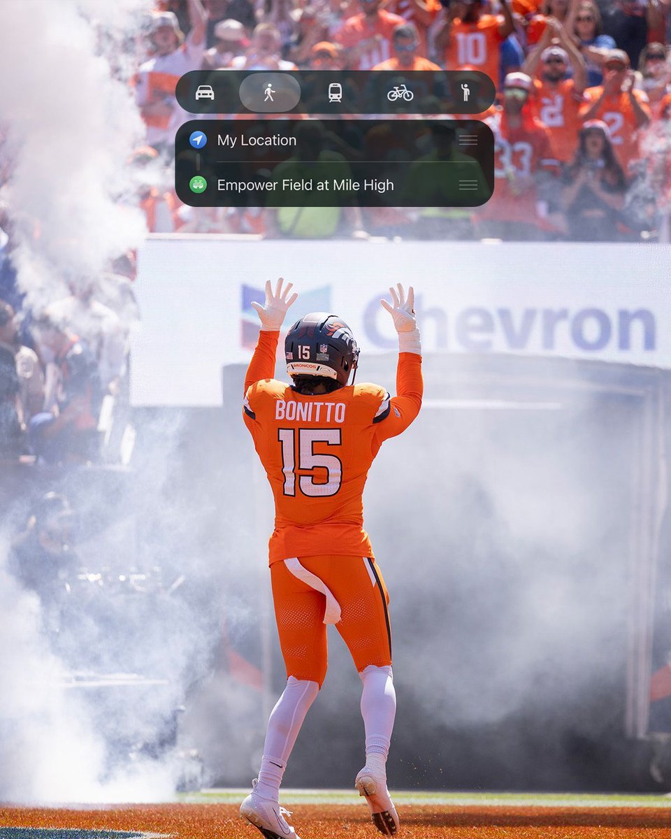 Broncos's tweet photo. Maps always lead us home 🏡 https://t.co/446lk7AI5B