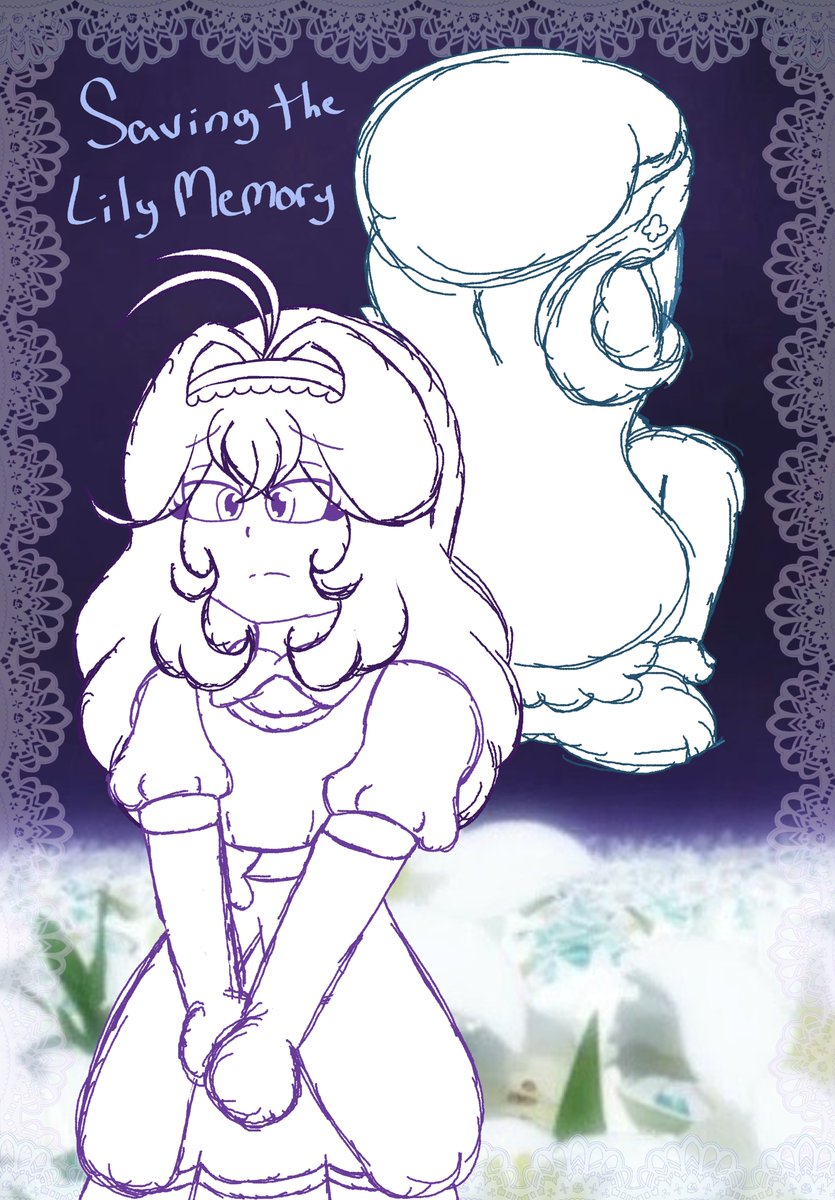 UmaMangaka's tweet photo. 🧁- Cover for the Luluka Story I'm starting (the background of the cover is from an anime known as 18if) https://t.co/AkCL6jPIiN