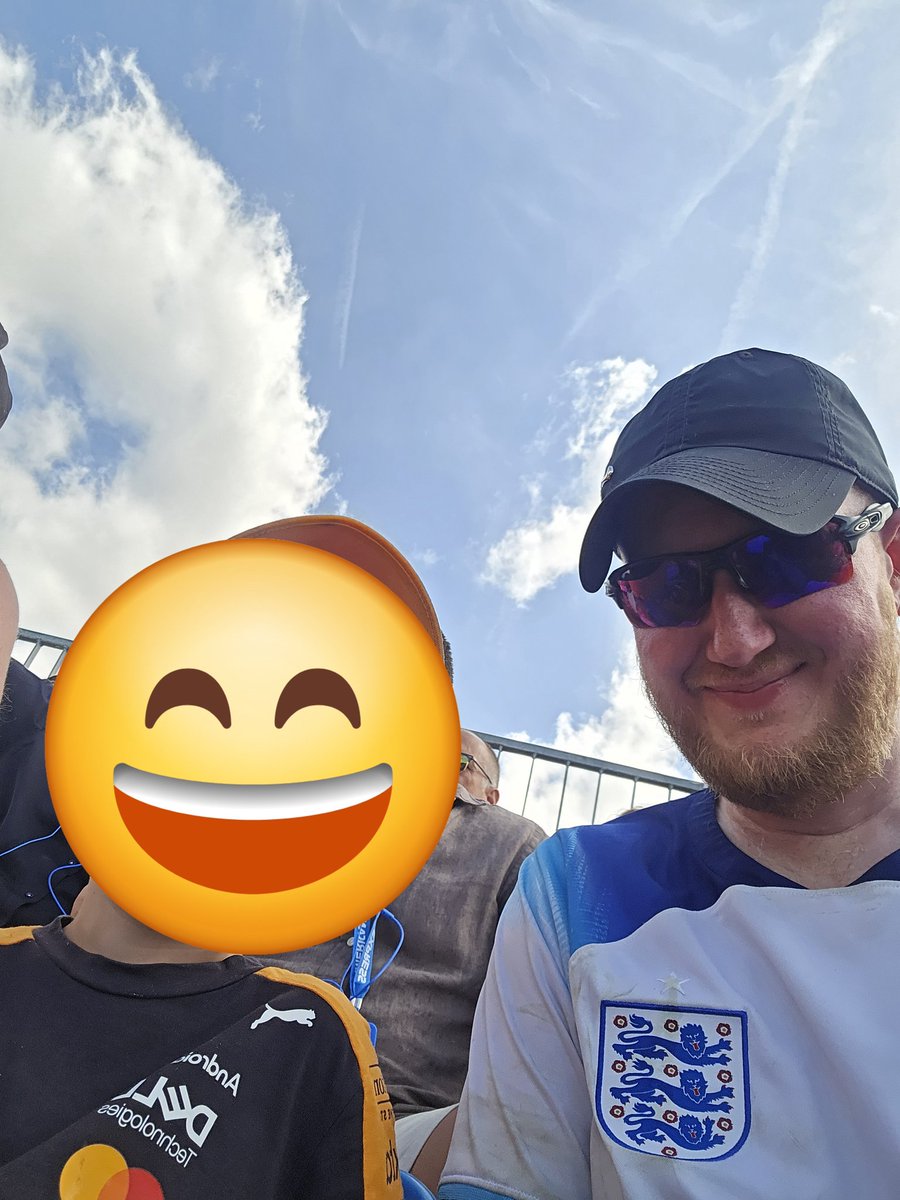 BuddhaSFW's tweet photo. British Grand Prix with my little nephew.

His first GP 😊 Was hoping for a @LandoNorris win but hes still had the best time 😊

#formula1 #f1 #britishgrandprix https://t.co/htKy2yIRc2