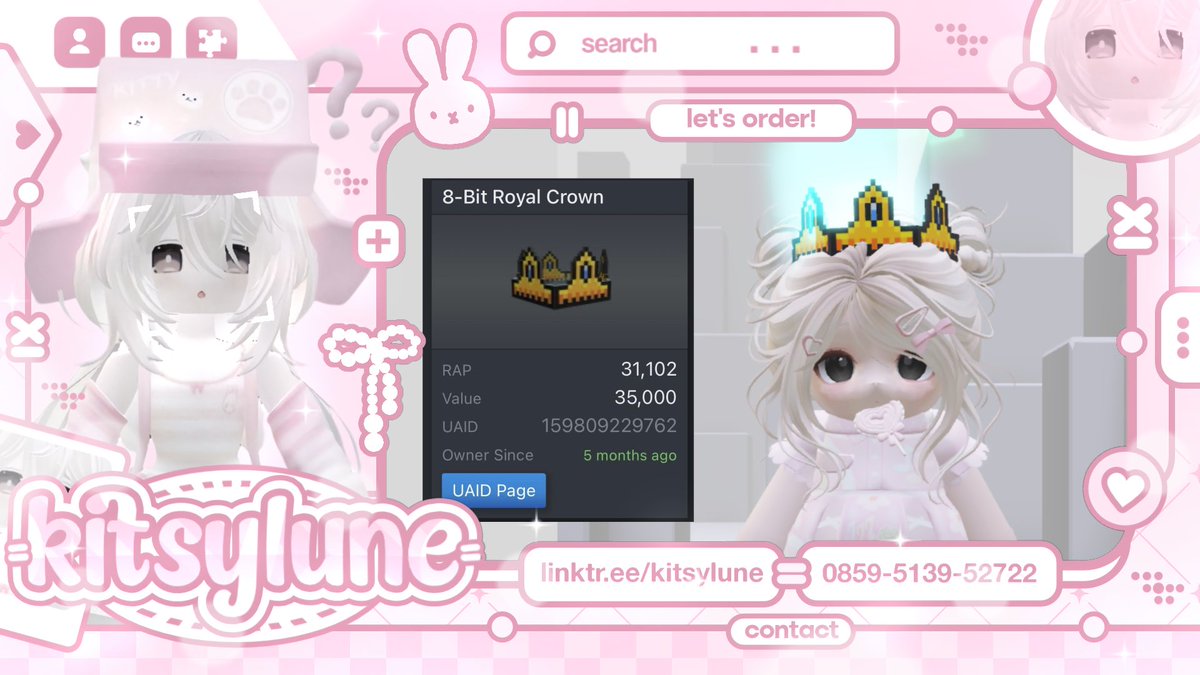peachblam's tweet photo. WTS 8 BIT ROYAL CROWN 👑 #zonauang 

🏷️ Rp 2.200.000 (negtip, avrek)

safe yaa dari akun pribadi aku 🤗 https://t.co/xqkP1Q6ddG
