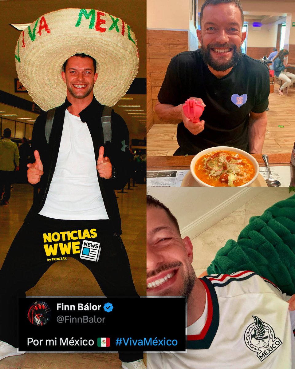 FronzakWWE's tweet photo. Finn Bálor ha declarado su apoyo a la Selección Mexicana para su partido de esta noche ante Inglaterra en la Copa del Mundo. 🇲🇽❤️ https://t.co/OJj1uRQgiG