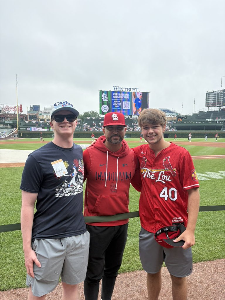 carterfogarty24's tweet photo. Guys. Just wow. This was probably the coolest thing I’ve ever done. Especially at a baseball game. Thank you Oli again!! Got to meet Chaim too. Stubby gave me a ball. And a JJ and Bryan Torres autograph on my hat!! Let’s go get a sweep!!! https://t.co/nrgl7li629