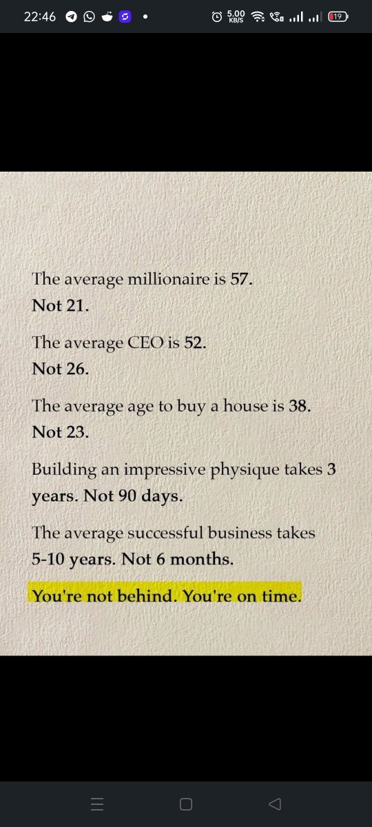 Rittick24's tweet photo. Read this before you convince yourself you're "behind" in life. https://t.co/4uFdkCHsya