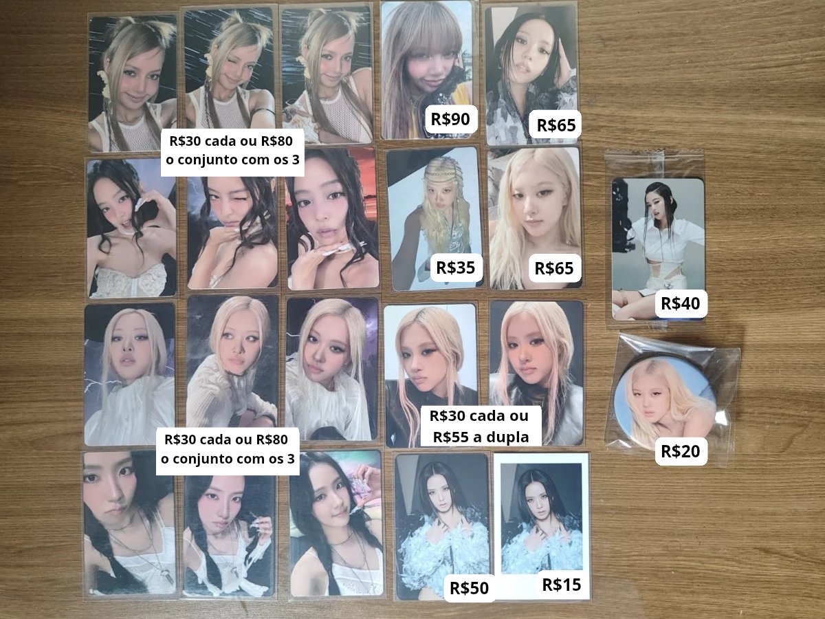 jauresaturns's tweet photo. ஜ VENDO  BLACKPINK VARIADOS ஜ

    • Valores na imagem + frete
    • Informações na imagem 
    • Posso reservar com certeza de compra
    • Envio em até uma semana
    • Aceito pix e cartão
    • Envio fotos e vídeos no pv https://t.co/OYcSGWgMBe