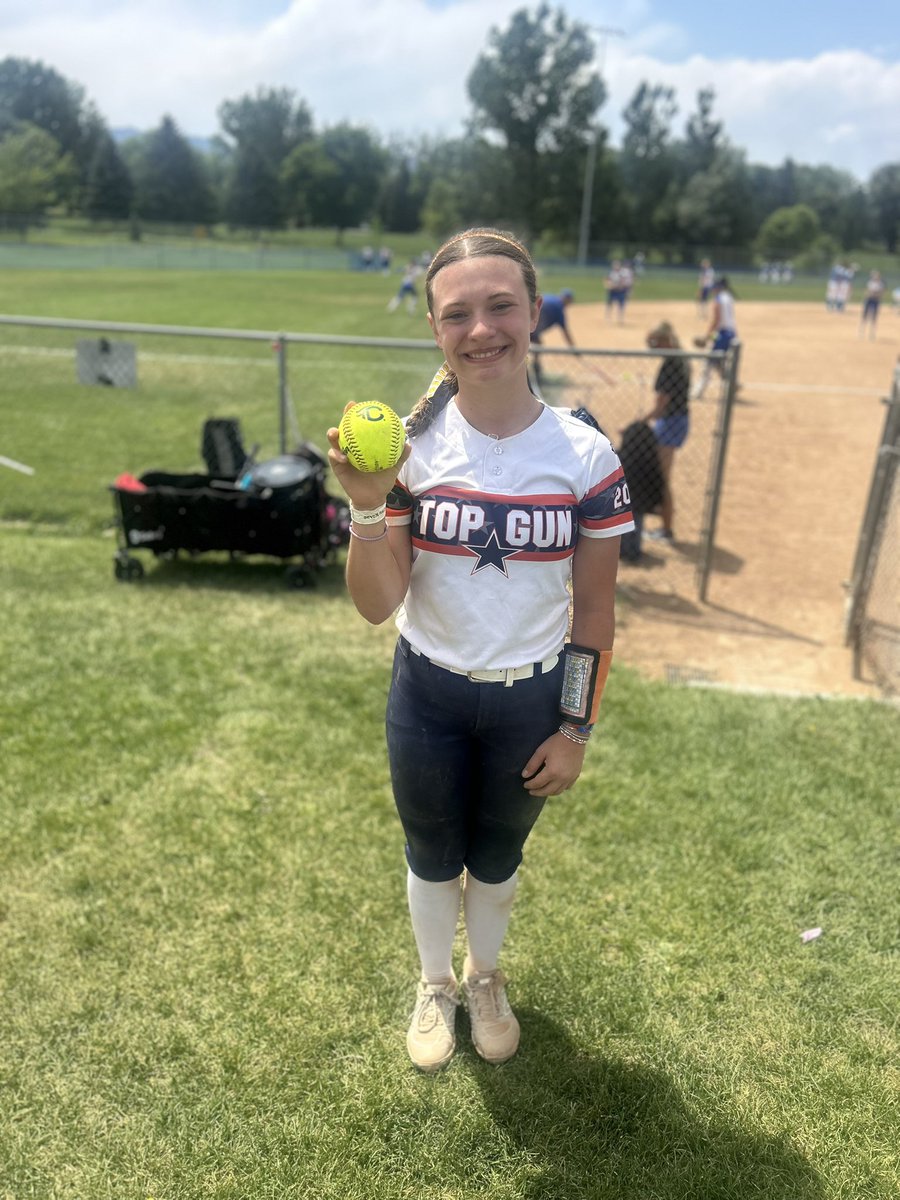 Averytopgun's tweet photo. We finish 5th out of 200 teams this week in Colorado. I am so proud of us and can’t wait to get back at it. I had a 0.345 batting average. I also had no passed balls this week. I am so thankful for all my coaches and the opportunities I had this season! 
@MSTopGunBest https://t.co/Llu4exa2DR