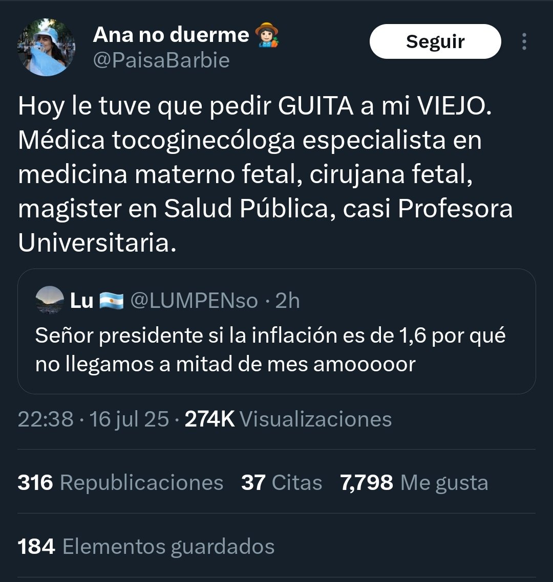TraductorTeAma's tweet photo. 16 de Julio: "le tuve que pedir guita prestada a mi viejo, milei lcdtm nos estas batando de hambree"

22 de junio: "Acá en suiza tomando un vino Chateu Vieux Pourret. Lloren pobres" https://t.co/k0aOqaecag