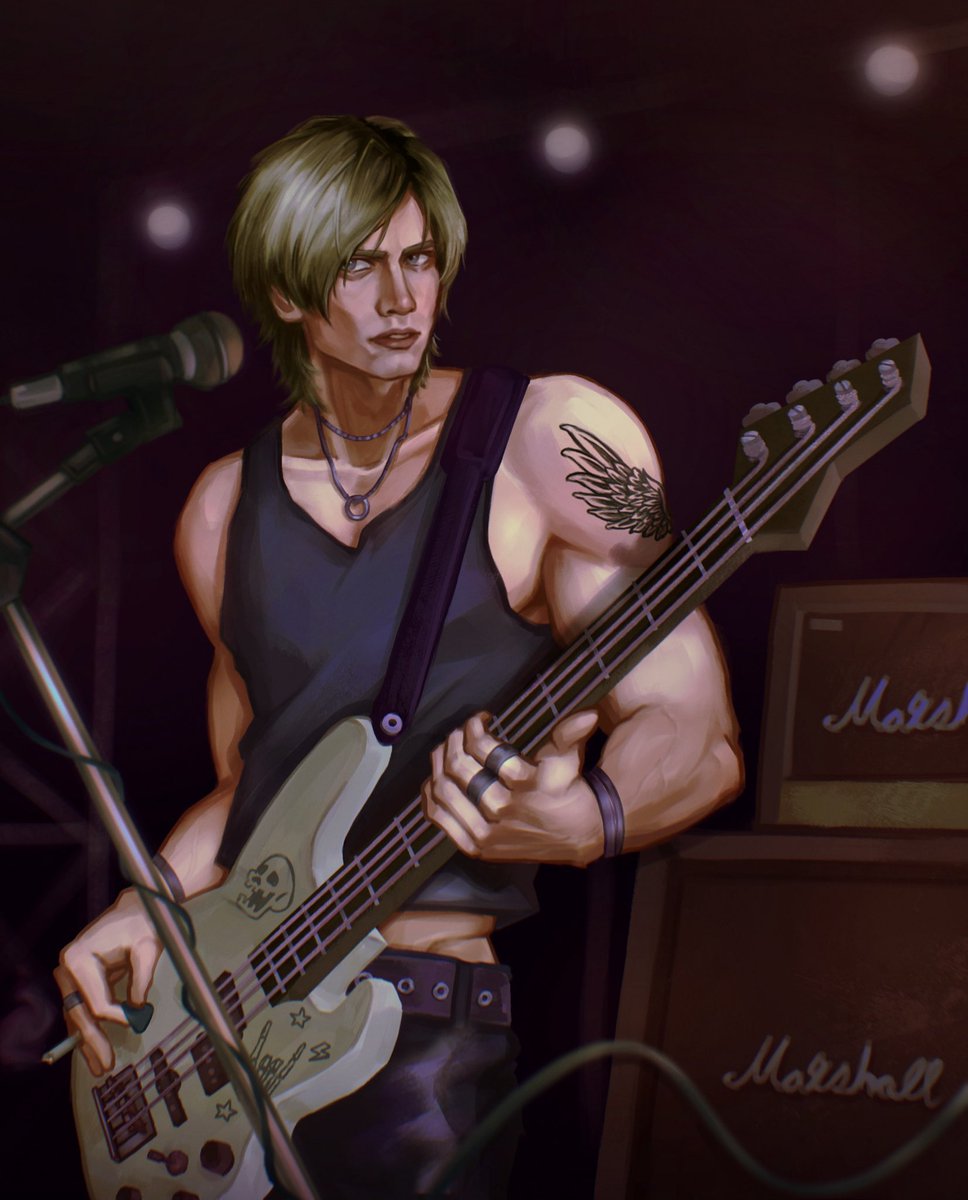 hehnotxue's tweet photo. Rockstar Leon https://t.co/cX1sZmp2Va