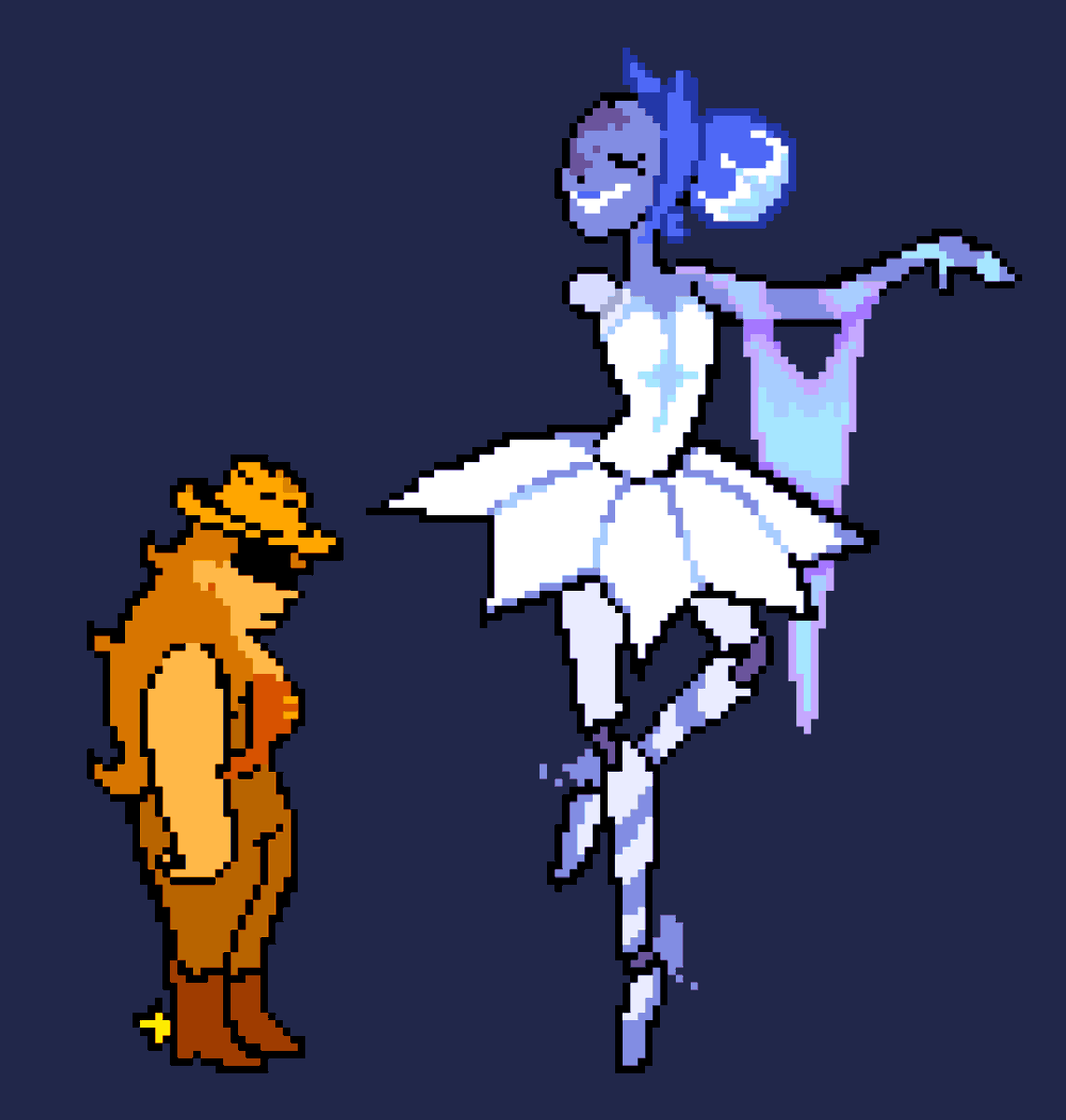Eddy_Wudpekr's tweet photo. #Gwenkie as #Blellow
.
.
#KnightsOfGuinevere #KOG #Deltarune https://t.co/o8V8gZ0Gul