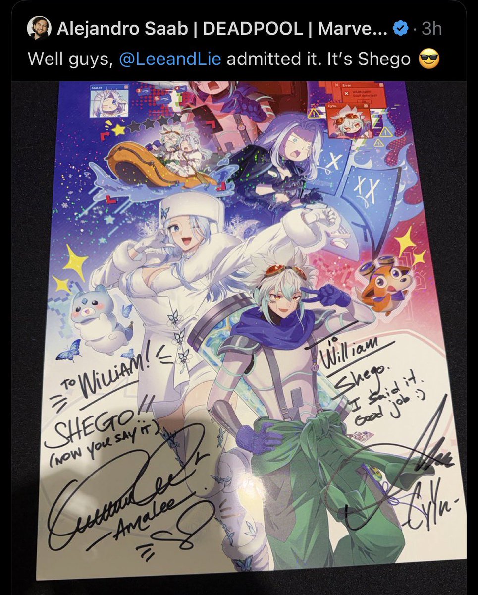 LeeandLie's tweet photo. WILLIAM! Show yourself, William…. You told me to write Shego so CyYu would write Sheigo…. I’m never trusting you guys again https://t.co/6Etq0Q1lUc