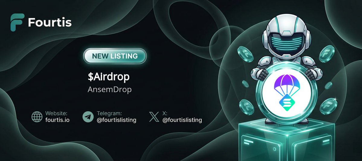 fourtislisting's tweet photo. ⚡Fourtis Express Listing - Airdrop⚡
@Ansemdrop_xyz

AnsemDrop ( #Airdrop ) 
https://t.co/GCtAL1cP9u

CA: 12qHePMhCkSHC2djvfZFyE7UGSRJQLz99cU6PdWNpumP

PRICE: $0.00001212 | MC: $12,127.38

#Fourtis #Newlisting #Altcoin #Memecoin #FourtisListing #Dyor https://t.co/W0NqLtvq4d