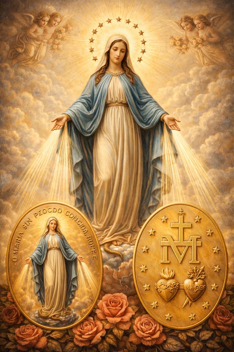 _GabyRubio's tweet photo. ¡Señor, ayúdame a esparcir Tú 
     ***——-fragancia! ****———

                                  Lunes 6 Julio/26
     
       ¡HO VIRGEN SANTÍSIMA 
 DE LA MEDALLA MILAGROSA!
 *********✨🌹👑❤️‍🔥📿🕯️✨*******

Postrado ante tu presencia, te elijo hoy y para siempre como mi Madre, abogada y protectora. Te consagro mi mente, mis palabras, mi corazón y todo mi ser.

Señora mía, cúbreme con tu manto y sé mi escudo contra todo mal. Te pido que extiendas tus benditas manos y me envuelvas en los rayos de luz y gracia que emanan de ellas. Ayúdame a desapegarme de las cosas vanas de este mundo para poder caminar con gozo y paz en mi corazón. 

Amadisima Madre, te presento en este lunes mis necesidades mas urgentes, tanto espirituales como materiales. 
Te ruego que presentes esta súplica a tu Divino Hijo, confiando en tu promesa de que grandes gracias serán concedidas a quienes lleven tu medalla y recurran a ti con fe. 

                            ✨🌹👑Amen🙏🙏 

#JuntoATiMadreMia 
#ReinaDelUniverso 
#MadreDeTodosLosVivientes